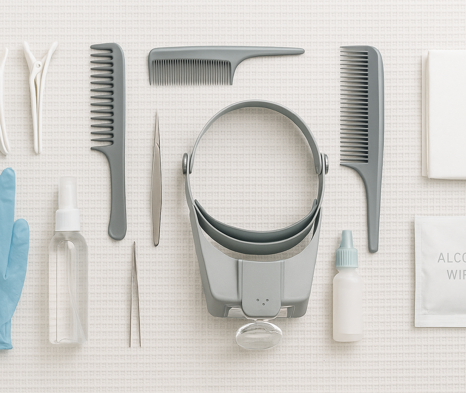 Tools of the Trade - Temecula Valley Lice Removal Free Consultations - Same Day Service - Flat Rate Pricing